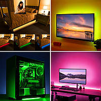 Светодиодная RGB 5050 LED подсветка для телевизора и монитора (влагозащищенная) 2 метра (7572), SL2, Хорошее