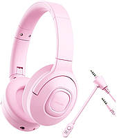 Детские проводные наушники Picun Q5 Pink, Gp1, Хорошее качество, наушники с микрофоном, навушники з