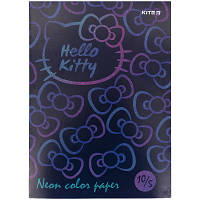 Кольоровий папір Kite А4 двосторонній неоновий, 10 аркушів/5 кольорів (HK21-252)
