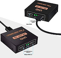 Активный HDMI сплиттер/разветвитель 1х2 на 2 порта VER 1.4 (6991), SL2, Хорошее качество, Активный HDMI