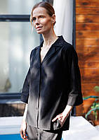 Літній комплект жіночого одягу блузка на ґудзиках і штани Leinle чорний