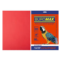 Бумага Buromax А4, 80g, INTENSIVE red, 20sh (BM.2721320-05) tm