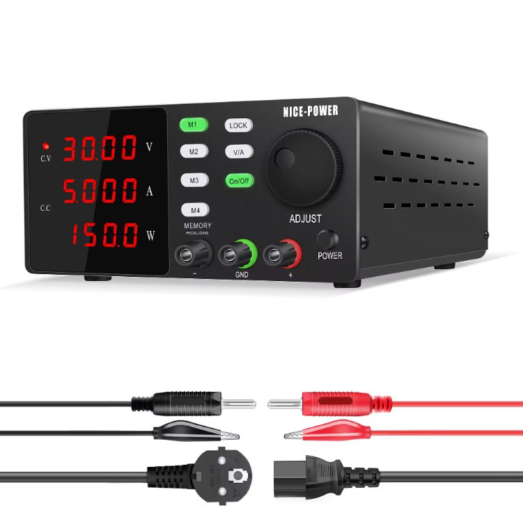 Імпульсний лабораторний блок живлення Nice-Power SPPS-S305-232 30 V 5 A RS232