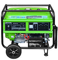 Бензиновый однофазный генератор Rolwal RB-J-GE9000E 6.5 кВТ (8кВА) 18 Л.С., Gp1, Хорошее качество, Бензиновий