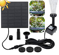 Фонтан на солнечных батареях RC-602 Black, GN1, Хорошее качество, солнечные батареи, фонтан на солнечных