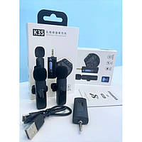Двойной беспроводной петличный микрофон K35 с разъемом Jack 3.5, SL2, Хорошее качество, микрофон петличка