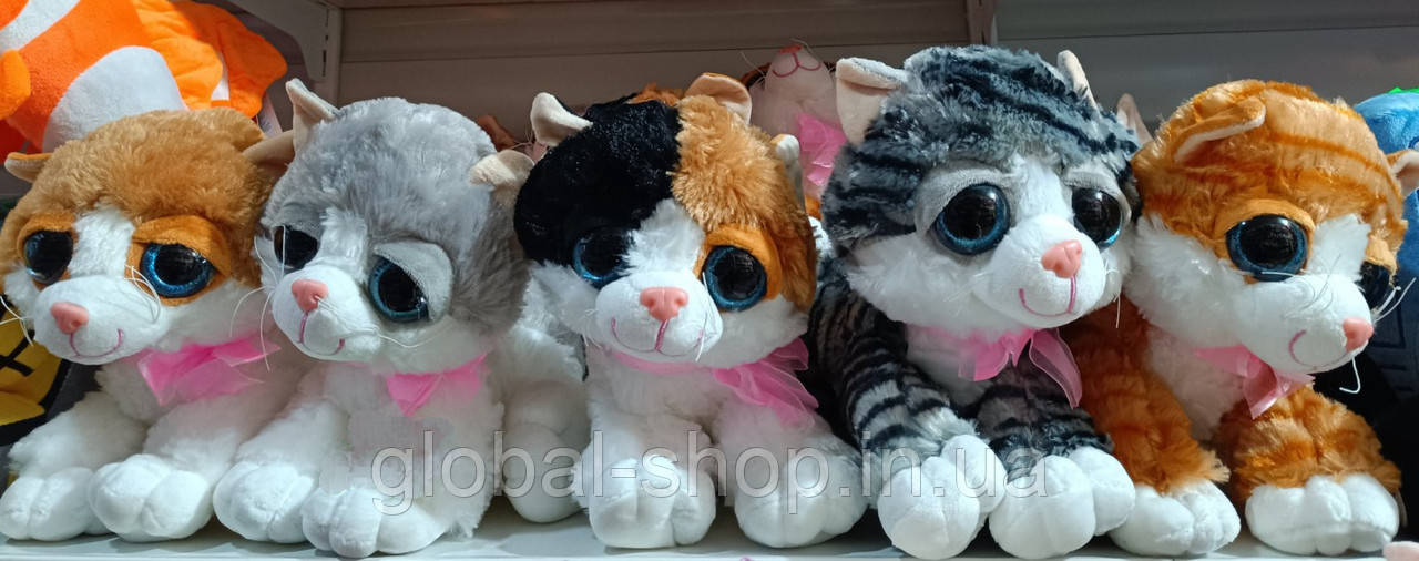 М'яка іграшка музична Котик Вдивляйко (Кошка Мяу) 30 см