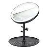 Дзеркало для макіяжу 18,5см, з підсвіткою, USB, Чорне / Настільне косметичне дзеркало, фото 5