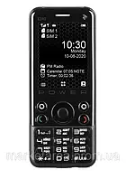 Кнопочный телефон с хорошим аккумулятором большой емкости 2E E240 POWER Black 2.4" 2 SIM 3000мА*г є камера два