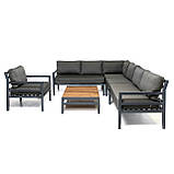 Меблі для тераси «Capri Style» ГРАФІТ Комплект для відпочинку від Mix-Line., фото 2