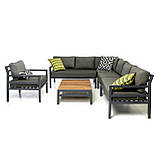 Меблі для тераси «Capri Style» ГРАФІТ Комплект для відпочинку від Mix-Line., фото 6