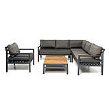 Меблі для тераси «Capri Style» ГРАФІТ Комплект для відпочинку від Mix-Line., фото 9