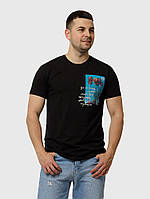 Мужская футболка регуляр 3XL черный Yuki ЦБ-00216066 TP, код: 8423065