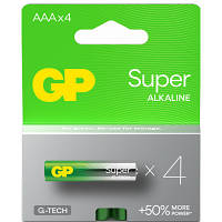 Батарейка Gp AAA LR3 Super Alcaline * 4 (24A21-SB4 / 4891199218224) tm