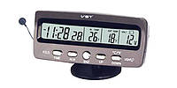 Автомобильные часы с термометром и вольтметром VST 7045V, SL1, Хорошее качество, автомобильные часы, авто
