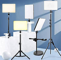 Прямоугольная LED светодиодная селфи лампа RL-24 лампа для фотостудии (2800-7500K) с пультом, Ch, Хорошее