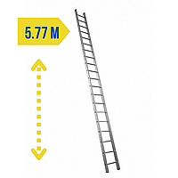 Алюминиевая приставная лестница на 20 ступеней (профессиональная)