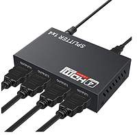 Активный HDMI разветвитель на 4 порта 1080P HDMI Splitter 1 to 4 HDMI сплиттер, GN2, HUB, Хорошее качество,