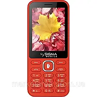 Кнопочный телефон с аккумулятором большой емкости и павер банком Sigma X-Style 31Power Red