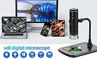 Беспроводной цифровой Wi-Fi HD микроскоп 50X-1000X с гибкой подставкой для Android, GN2, iOS, Хорошее