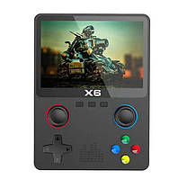 Портативная игровая приставка ретро консоль X6 с 3.5-дюймовым IPS-экраном на 10000 игр, SL1, Хорошее качество,