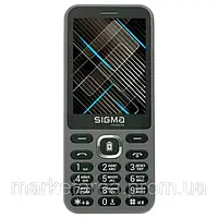 Кнопочный телефон с функцией PowerBank, мп3, блютузом и мощной батареей Sigma X-Style 31Power Grey