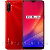 Смартфон красный с тройной камерой и большим экраном на 2 симки Realme C3 2/32Gb Red 2/32 гб ЕВРОПА UA UCR