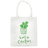 Экосумка шоппер тканевая Bambi BBG-12-15-18 (Hello Cactus) nm