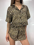 Жіночий, стильний костюм рубашка шорти Лео, фото 6