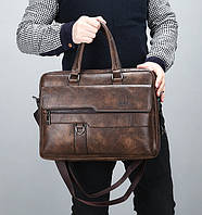 Мужская сумка для документов А4 мужской портфель дипломат деловой для бумаг Jeep 156810 Advert Чоловіча сумка