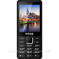 Кнопочный телефон с большим дисплеем и фонариком на 2 sim Sigma Sigma X-Style 36 Point Black