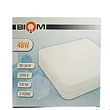 Світильник накладний квадратний Biom BYS-01-48-5 48W 5000К IP33, фото 3