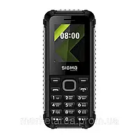 Кнопочный телефон серый не дорогой на 2 сим карты Sigma X-Style 18 Track Black-Gray 1.77" АКБ 1000мА*ч