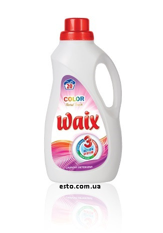 Рідкий засіб для прання кольорових тканин Waix Floral Touch 1200 мл 20 прань