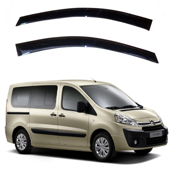 Дефлектори вікон вітровики на Citroen Jumpy II 2007 -> (скотч) VIP Tuning, фото 1