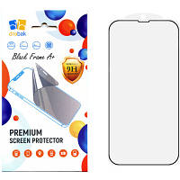 Стекло защитное Drobak Apple iPhone 15 Plus Black Frame A+ (292904) tm