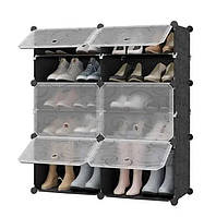 Пластиковый модульный шкаф органайзер для обуви MP D2-6 85х21х95см Сборный портативный органайзер, GN1,