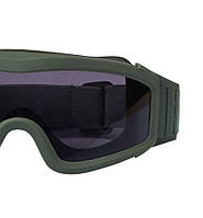 Тактические очки маска E-Tac WT-12 + сменные линзы (1 очки и 3 линзы), Ch2, Хорошее качество, балистически