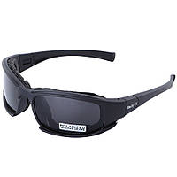 Тактические спортивные очки Daisy X7 (4 сменных линзы) + чехол, Ch2, Хорошее качество, спортные очки oakley,