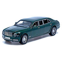 Дитяча металева машинка Bentley Mulsanne АВТОПРОМ 7694 на батарейках (Зелений)