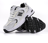 Кроссовки женские мужские New Balance 530 White Black abzorb Обувь Нью Беланс белые с черным