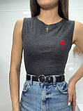 Майка жіноча в рубчик, фото 2