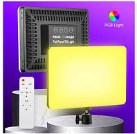 Светодиодная прямоугольная лампа для фото и видео съемки RGBW LED PM26 для студийного освещения 14 цветов,