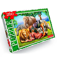 Пазл "Тварини Африки" Danko Toys C260-13-07, 260 ел. pm