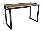 Письмовий стіл лофт з ЛДСП стільницею Робочий стіл для ноутбука шириною 120 см Комп’ютерні столи loft, фото 3