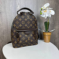 Качественный женский мини рюкзак Louis Vuitton прогулочный под Луи Витон для девушки коричневый Advert Якісний