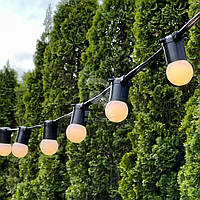 Вулична Ретро Гірлянда Франклін 15 метрів на 60 LED лампочок теплого свічення по 1.2Вт