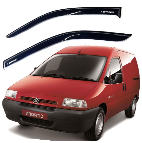 Вітровики дефлектори вікон на Citroen Jumpy I 1995-2007 (скотч) AV-Tuning