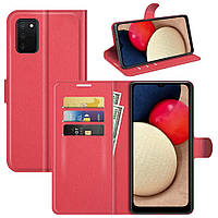 Чехол-книжка Litchie Wallet Samsung Galaxy A03S Red GL, код: 8111247