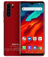 Смартфон с функцией нфс и мощной батареей на 2 sim Blackview A80 Plus Red 4/64 гб NFC Global